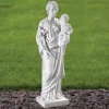 St. Joseph 60cm Marble Resin Garden Statue
