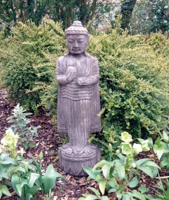 Standing Buddha Stone Garden Statue