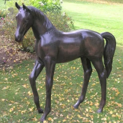 Standing Foal Bronze Metal Garden Statue