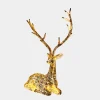 Starlight Stag 125cm LED Gold Metal Garden Sculpture