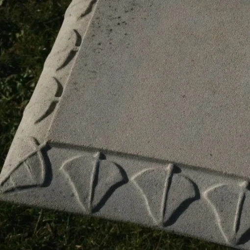 Straight Ivy Stone Garden Bench