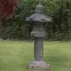 Straight Japanese Pagoda Stone Garden Ornament
