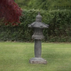 Straight Japanese Pagoda Stone Garden Ornament