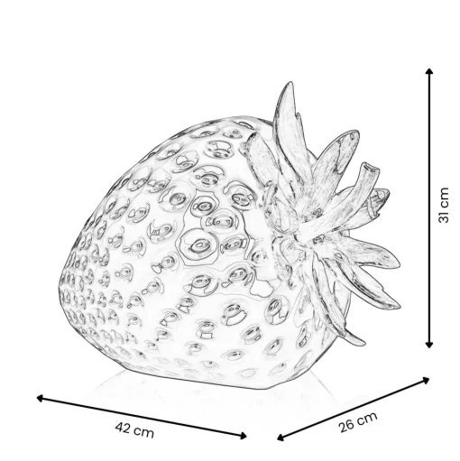 Strawberry Pop 31cm Comic Art Resin Indoor Sculpture