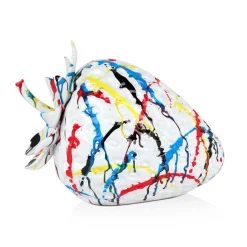 Strawberry Pop 31cm Multicolour Resin Indoor Sculpture