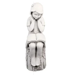 Summer Reading Girl 86cm Stone Resin Garden Statue