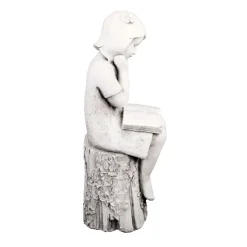 Summer Reading Girl 86cm Stone Resin Garden Statue