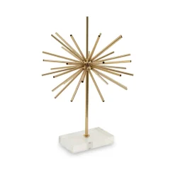 Sunburst 46cm Gold Metal Indoor Sculpture