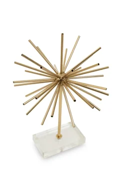 Sunburst 46cm Gold Metal Indoor Sculpture