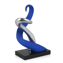 Symphonic Motion 41cm Blue Resin Indoor Sculpture
