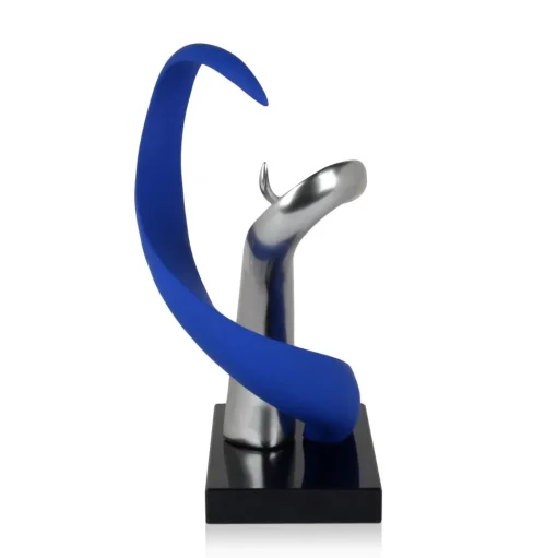 Symphonic Motion 41cm Blue Resin Indoor Sculpture