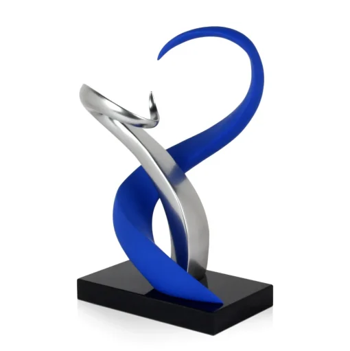 Symphonic Motion 41cm Blue Resin Indoor Sculpture