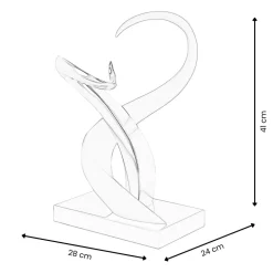 Symphonic Motion 41cm Blue Resin Indoor Sculpture