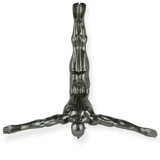 The Diver 55cm Anthracite Resin Wall Sculpture