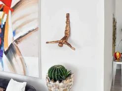 The Diver 55cm Bronze Resin Wall Sculpture