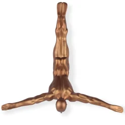 The Diver 55cm Bronze Resin Wall Sculpture