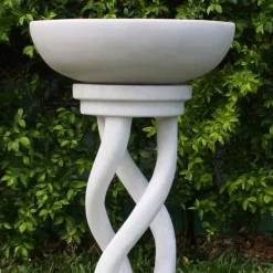 Thirlmere Modern Marble Resin Garden Birdbath