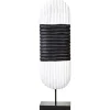 Tic-Tac 60cm Black & White Wood Indoor Sculpture