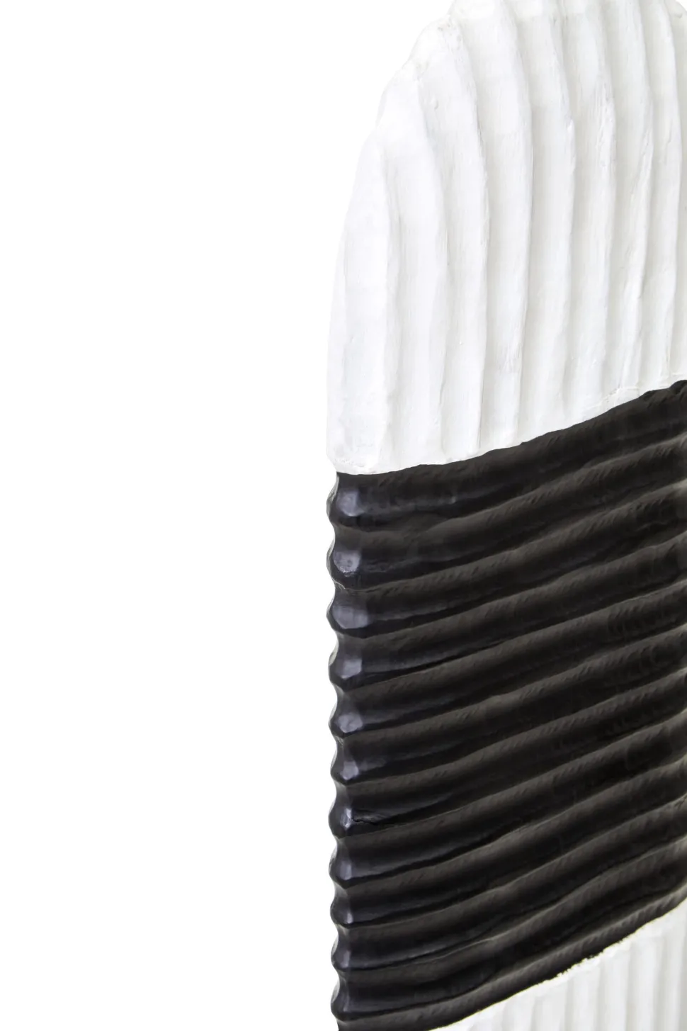 Tic-Tac 60cm Black & White Wood Indoor Sculpture