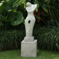 Timeless Contemporary Stone Garden Sculpture