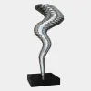 Tornado 197cm Silver Metal Garden Sculpture v3