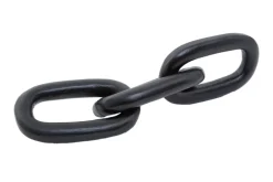 Triple Link 5cm Black Metal Indoor Sculpture