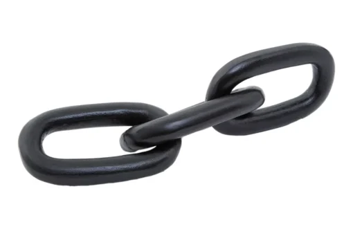 Triple Link 5cm Black Metal Indoor Sculpture