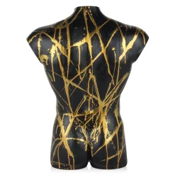 Valiant Torso 50cm Black Resin Indoor Sculpture