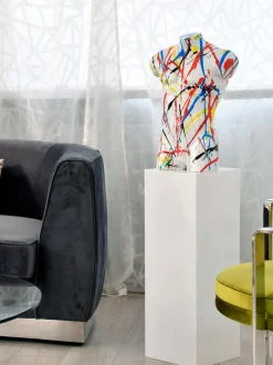 Valiant Torso 50cm Multicolour Resin Indoor Sculpture