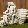 Vespa Lambretta Scooter Stone Garden Planter Ornament