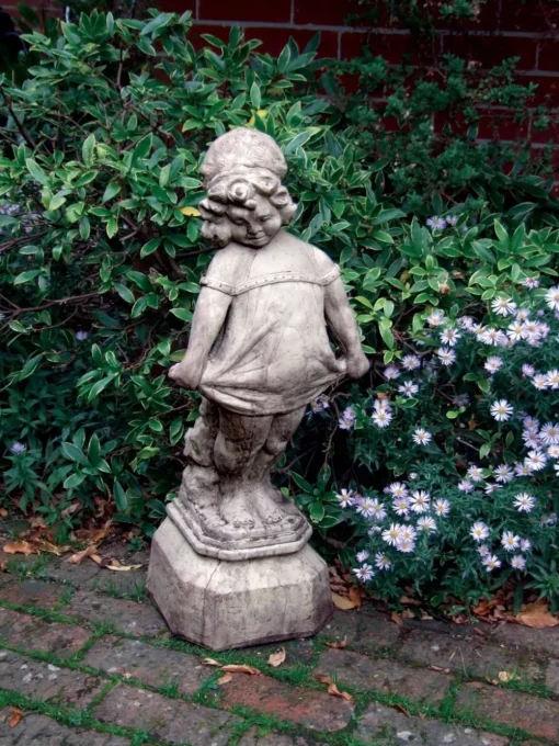 Victorian Girl 80cm Stone Garden Statue