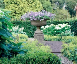Victorian Grand Stone Garden Planter on Pedestal