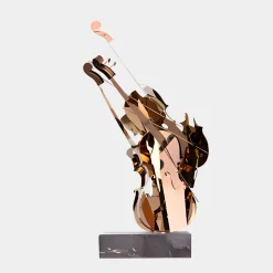 Violin Fusion 80cm Copper Metal Indoor Sculpture