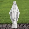 Virgin Mary 28cm Marble Resin Garden Statue