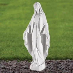 Virgin Mary 60cm Marble Resin Garden Statue