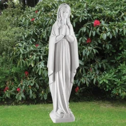 Virgin Mary 78cm Marble Resin Garden Statue
