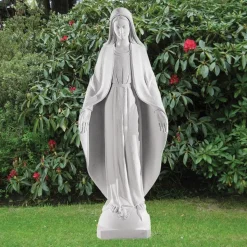 Virgin Mary 79cm Marble Resin Garden Statue