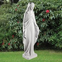 Virgin Mary 96cm Marble Resin Garden Statue