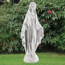 Virgin Mary 97cm Marble Resin Garden Statue