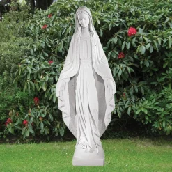 Virgin Mary 118cm Marble Resin Garden Statue
