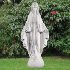 Virgin Mary 117cm Marble Resin Garden Statue