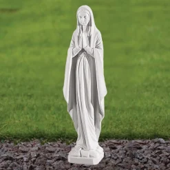 Virgin Mary 49cm Marble Resin Garden Statue