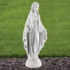 Virgin Mary 42cm Marble Resin Garden Statue
