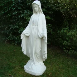 Virgin Mary 85cm Marble Resin Garden Statue