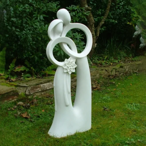 Wedding Bliss 85cm Marble Resin Garden Statue