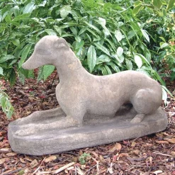 Whippet Stone Garden Ornament