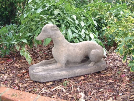 Whippet Stone Garden Ornament
