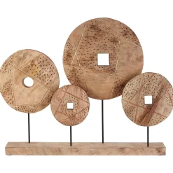 Woodland Disc 52cm Wood Indoor Sculpture