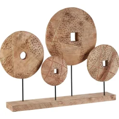 Woodland Disc 52cm Wood Indoor Sculpture