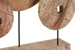 Woodland Disc 52cm Wood Indoor Sculpture